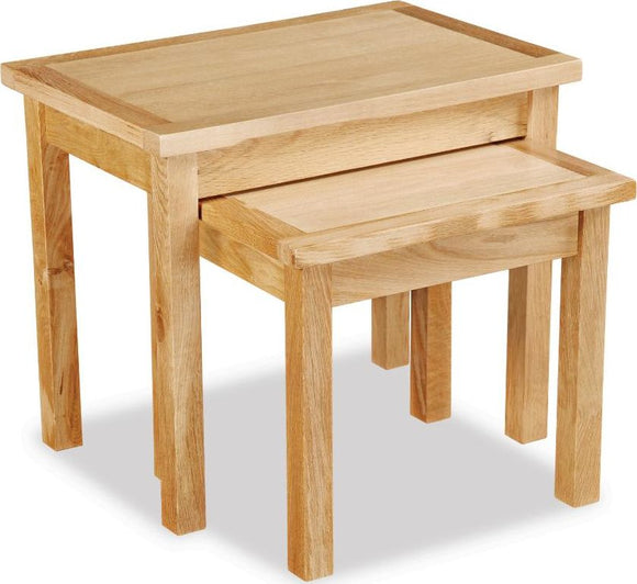 Milan Oak Nest Of Tables