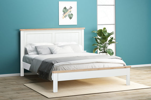 Foxington Painted 135cm Double Panelled Bed