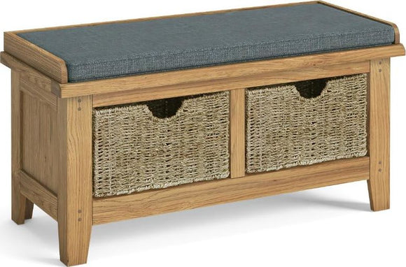 Burlingham Hallway Bench With Basket
