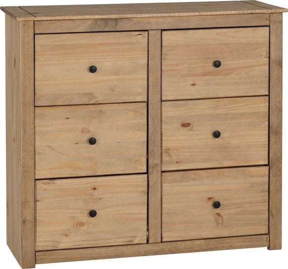 Santiago 6 Drawer Chest - Natural Wax