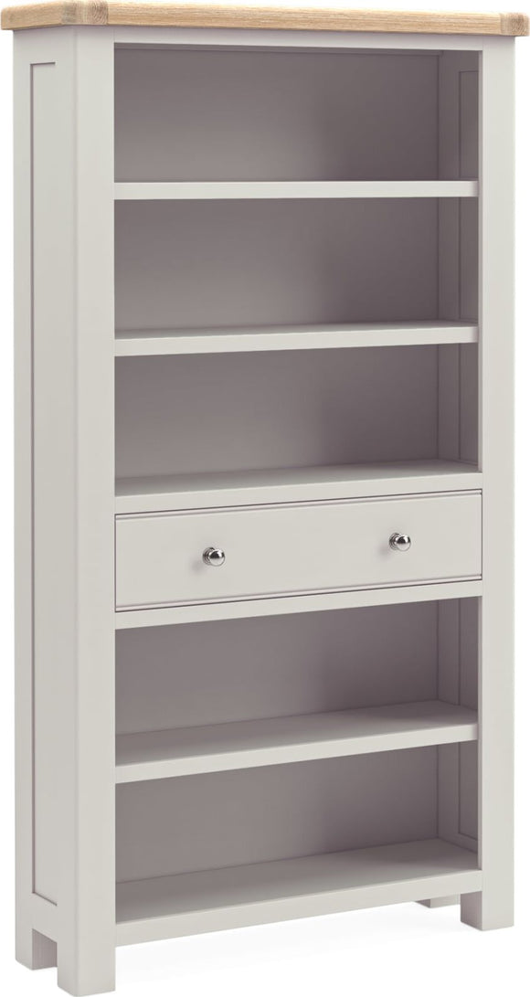 Salcombe Stone Grey Large Bookcase