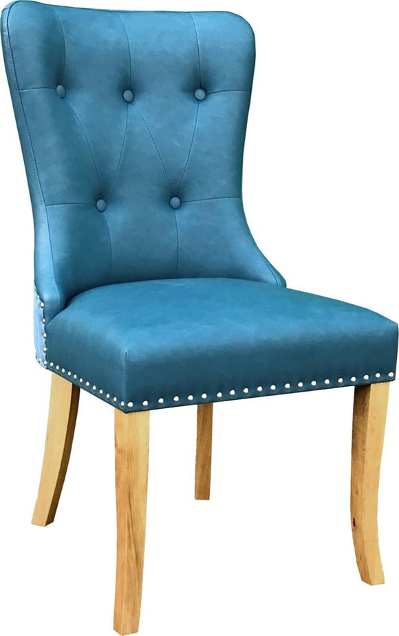 Devonshire Oak Lite Hug Chair Blue