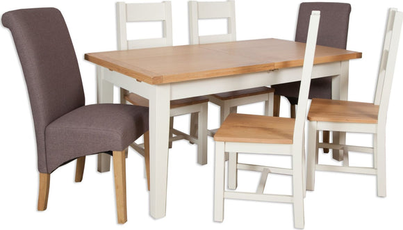 Canberra Ivory 120cm Extending Dining Table