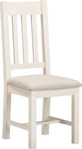Windsford Slatted Chair (Box of 2) - Ivory/Oat Fabric