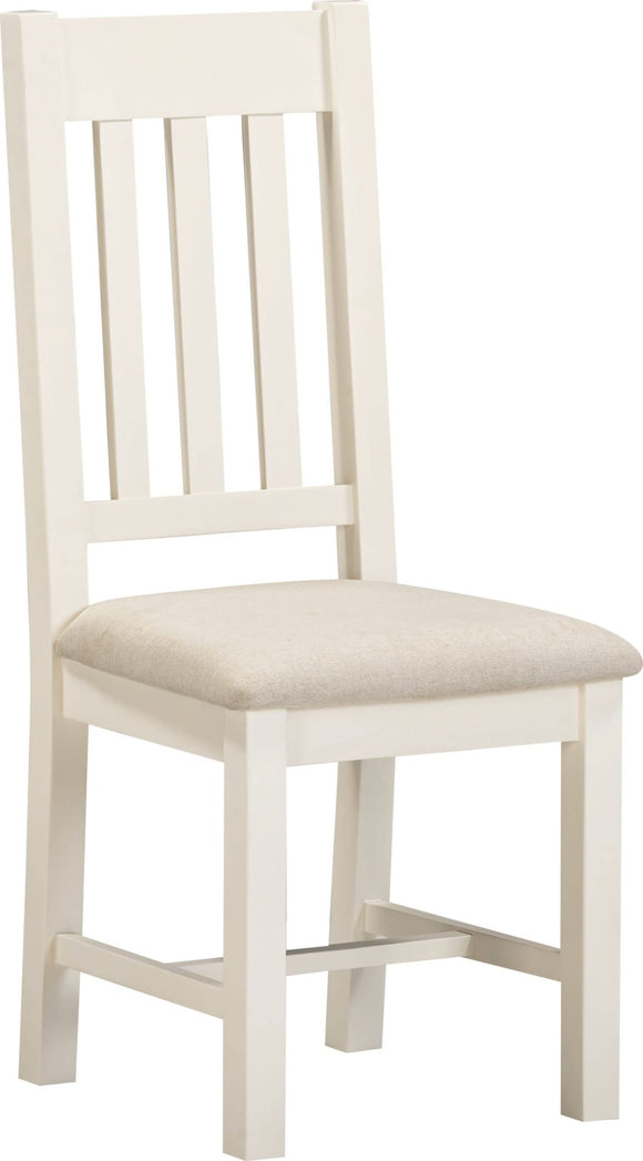 Windsford Slatted Chair (Box of 2) - Ivory/Oat Fabric