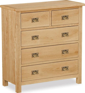 Manor Oak Lite Chest 2 Over 3