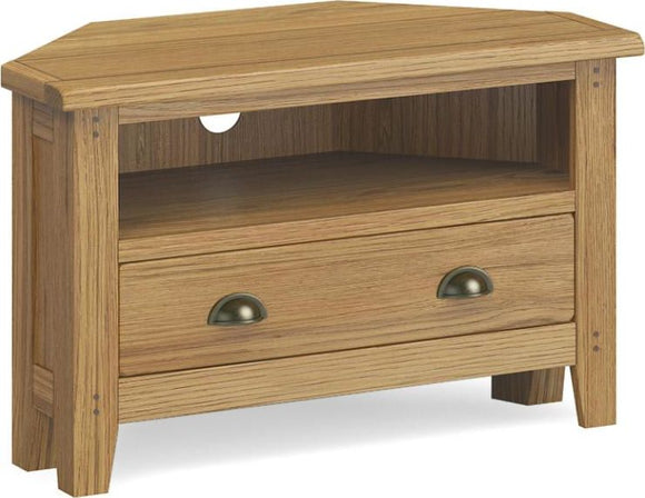 Burlingham Corner TV Unit With Drawer