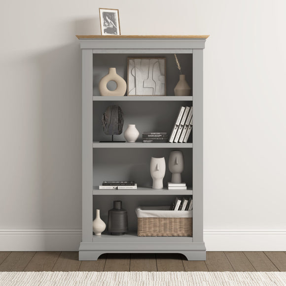 Chateau Bookcase - Pebble Grey/Oak