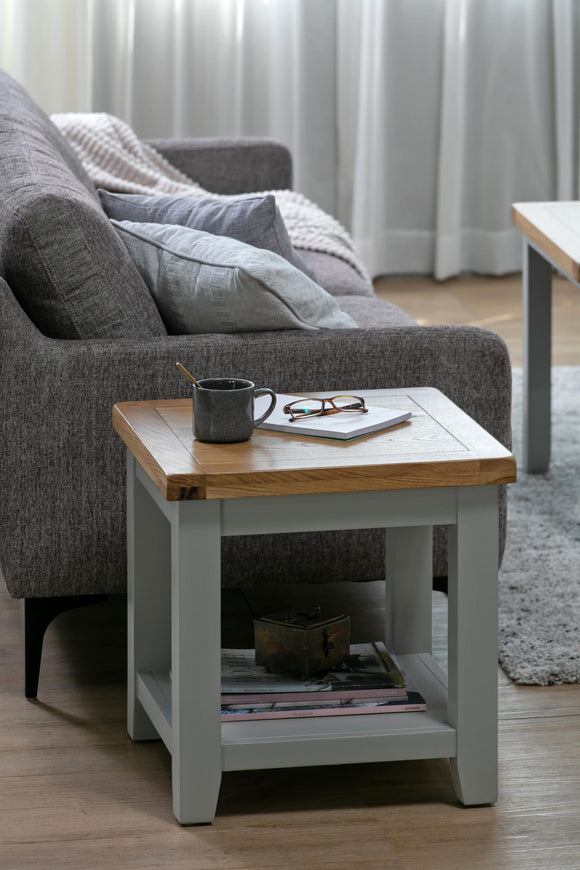 Canberra Grey Lamp Table