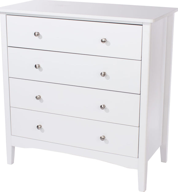 Como 4 drawer chest - White