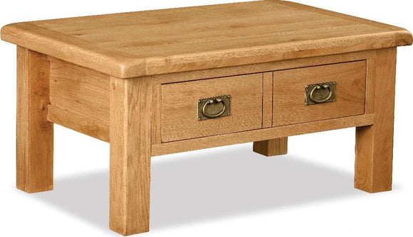 Manor Oak Coffee Table With Drawer