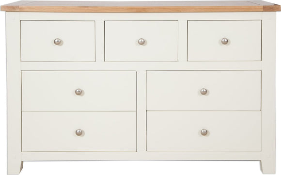 Canberra Ivory 7 Drawer Wide Chest
