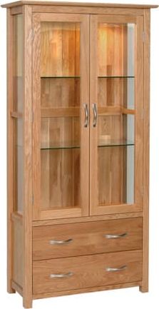 Moderna Oak Display Cabinet