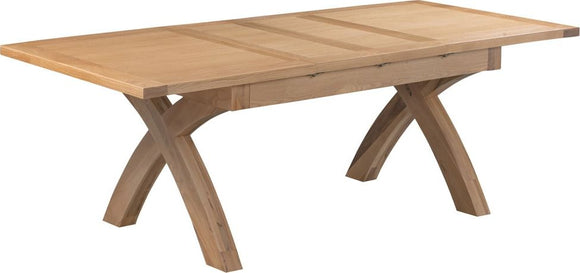Devonshire Oak Lite X-Leg Extending Table