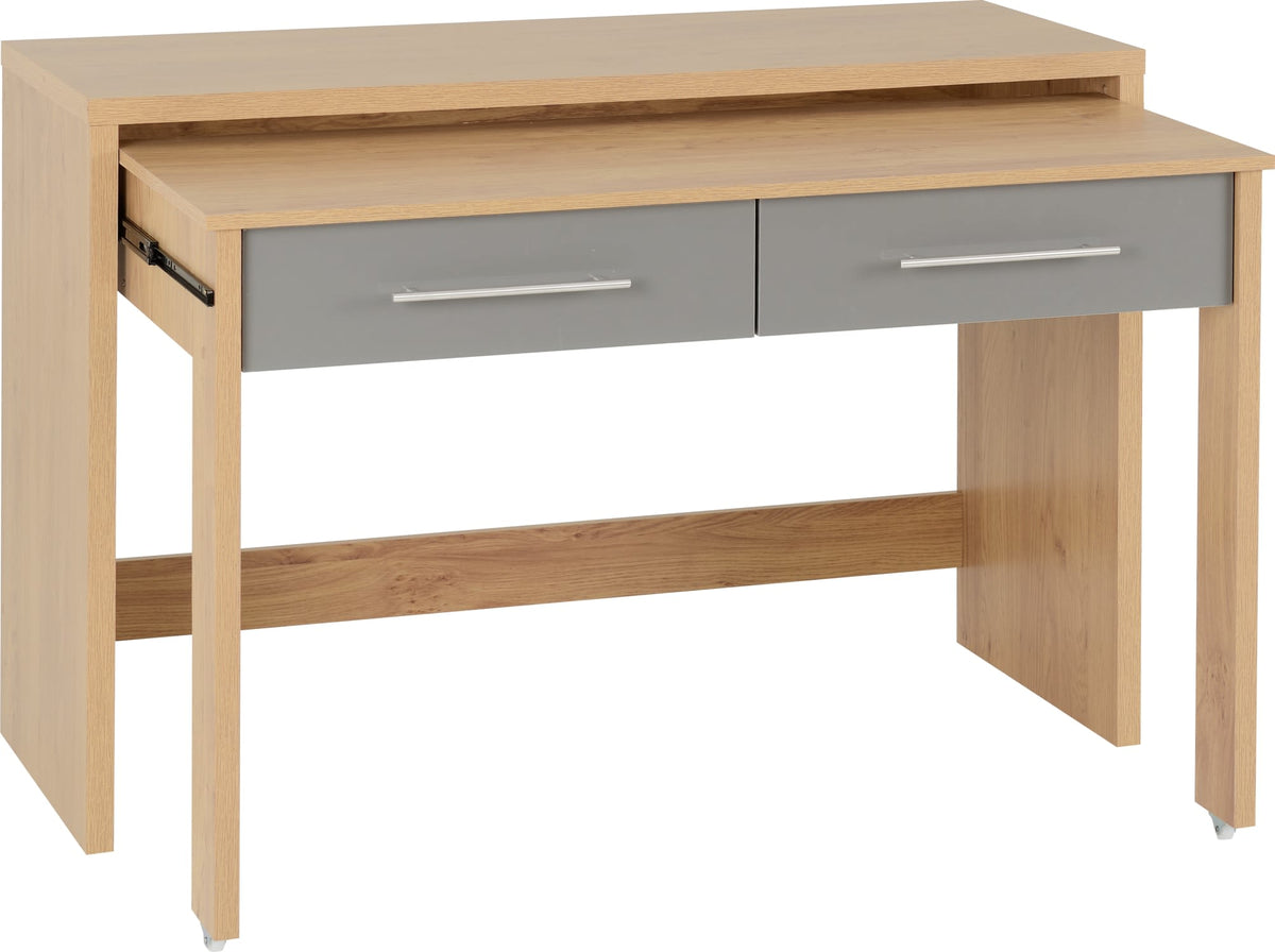 Cordoba 2 Drawer Slider Desk - Grey – Pine & Oak Warehouse