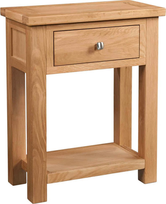 Devonshire Oak Lite 1 Drawer Console Table