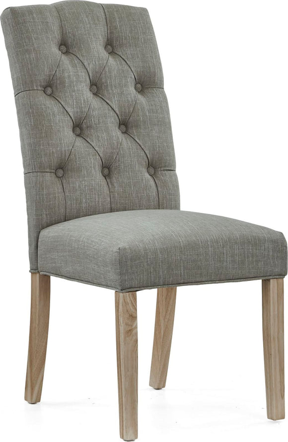 Salcombe Chelsea Chair - Grey - White Wash Leg