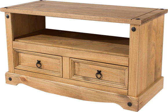 Corona Mexican Pine flat screen TV unit