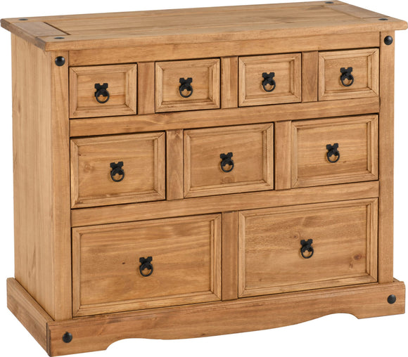 Corona Mexican Pine 4+3+2 Drawer Merchant Chest