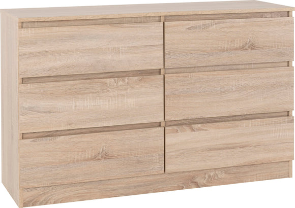 Malbury 6 Drawer Chest - Sonoma Oak Effect