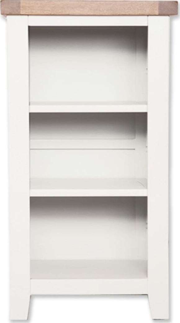Canberra White Small Bookcase/DVD Rack