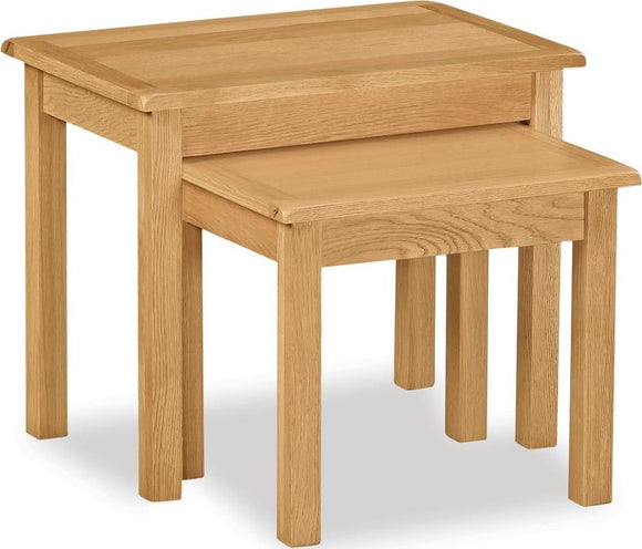 Manor Oak Lite Nest Of Table