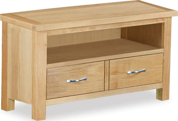 Milan Oak Small Media Stand