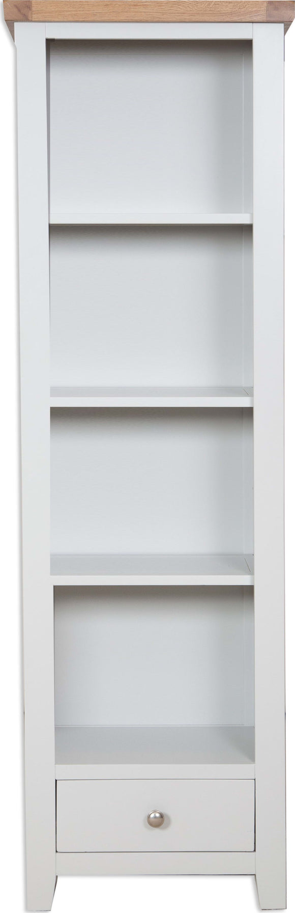 Canberra Grey Slim Bookcase