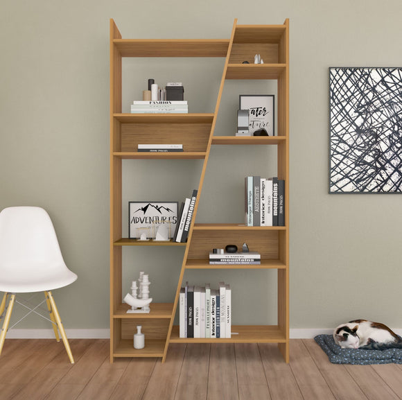 Napoli Tall Bookcase - Oak