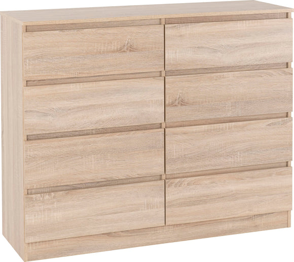 Malbury 8 Drawer Chest - Sonoma Oak Effect