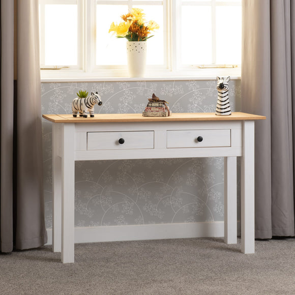 Santiago 2 Drawer Console Table - White