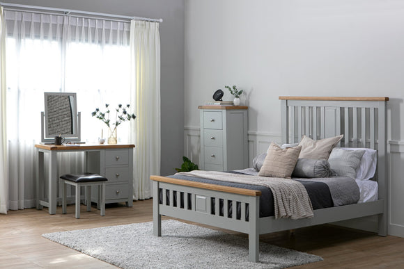 Canberra Grey King Size Bed
