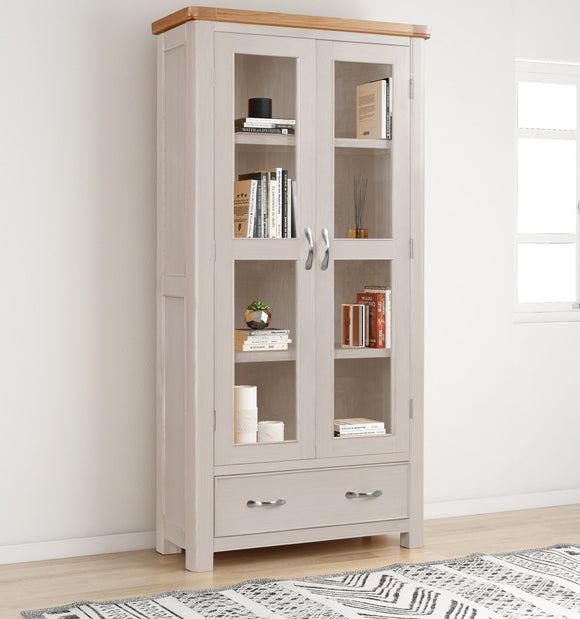 Chatsworth Painted Display Cabinet With Glass Doors