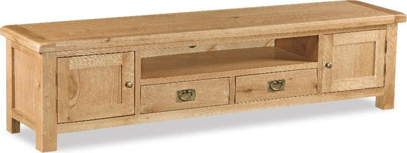 Manor Oak Extra Large Low Line Media Stand