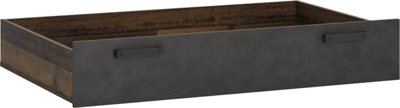 Brooklyn Underbed Drawer in Walnut and Dark Matera Grey