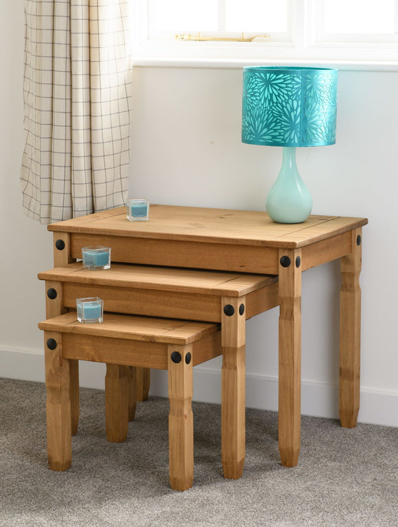 Corona Mexican Pine Nest Of Tables