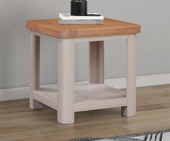Chatsworth Painted Lamp Table With Shelf