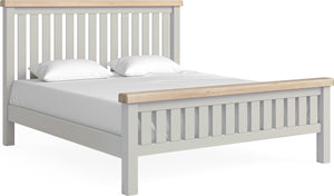 Salcombe Stone Grey 6' Slatted Bed
