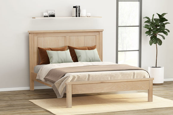 Foxington Oak 150cm King Size Panelled Bed