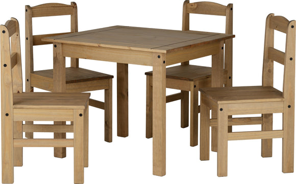 Santiago Dining Set - Natural Wax