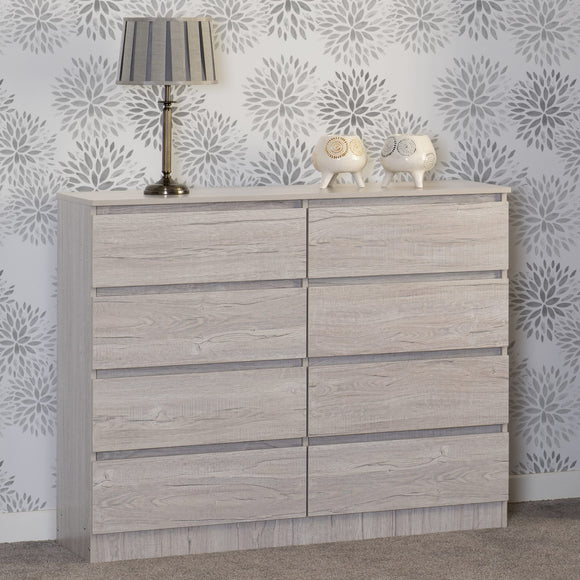 Malbury 8 Drawer Chest - Urban Snow