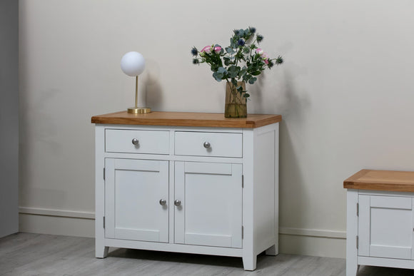 Canberra White 2 Door Sideboard
