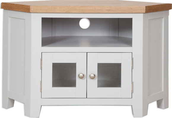 Canberra Grey Glazed Tv Cabinet