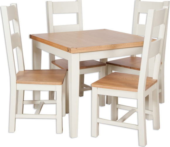 Canberra Ivory 90x90cm Dining Table
