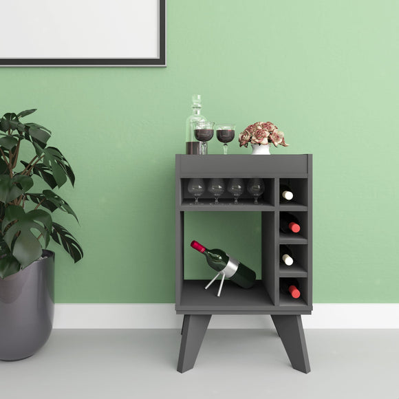 Napoli Mini Bar/Side Table - Grey