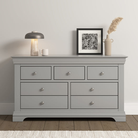 Chateau 3+2 Drawer Chest - Pebble Grey