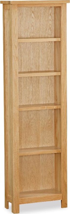 Milan Oak Slim Bookcase