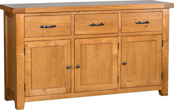 Somerford Oak 3 Door 3 Drawer Sideboard