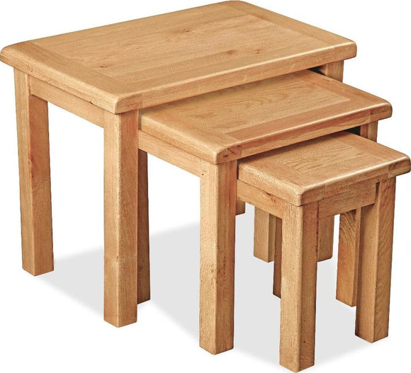 Manor Oak Nest Of Tables
