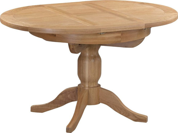 Devonshire Oak Lite Round Extending Pedestal Table